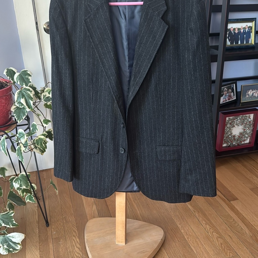 Classic Black Pinstripe Men's Blazer from the GAP
